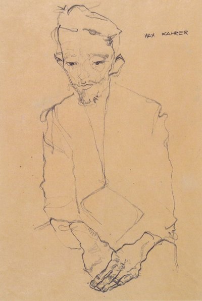 Portrait of Max Kahrer by Egon Schiele